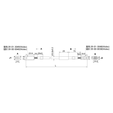 2028-0500-1-闭环步进产品配套线束 2028-0500-1-闭环步进产品配套线束