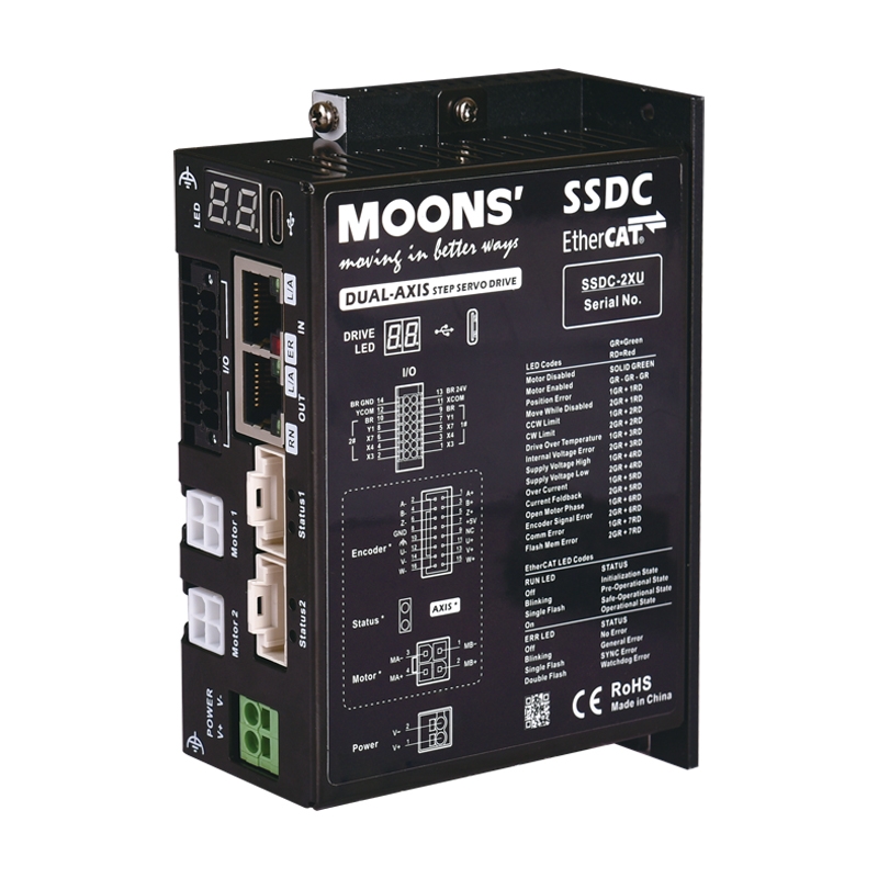 SSDC10-2XU-ECX-FC-1-SSDC系列 多种控制模式/总线控制型驱动器 适配新一代RS、SS系列步进伺服电机 SSDC10-2XU-ECX-FC-1-SSDC系列 多种控制模式/总线控制型驱动器 适配新一代RS、SS系列步进伺服电机